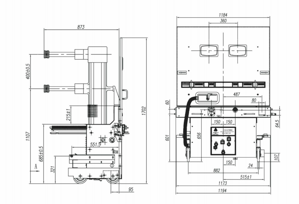 ZN85-40.5KV戶內(nèi)手車式高壓真空斷路器