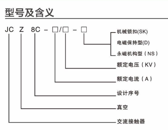 JCZ8C-7.2/12系列高壓真空接觸器